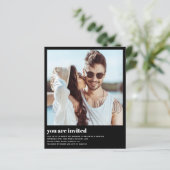 Budget Modernes Foto QR Code Hochzeitsempfehlung (Stehend Vorderseite)