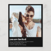 Budget Modernes Foto QR Code Hochzeitsempfehlung (Vorderseite)