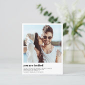 Budget Modernes Foto QR Code Hochzeitsempfehlung (Stehend Vorderseite)