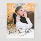Budget Modernes Foto Save the Date Einladung Flyer (Vorne)