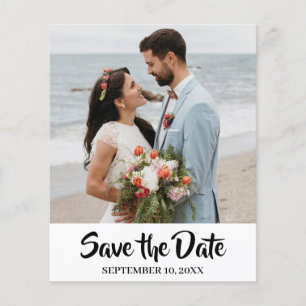 Budget Modernes Foto Save the Date nach Maß Flyer