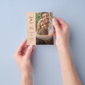 Budget Modernes Foto & Seite Save the Date - Peach (Gruppe)