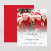 BUDGET Modernes Foto Skript Frohe Weihnachten (Vorne/Hinten)