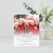 BUDGET Modernes Foto Skript Frohe Weihnachten (Stehend Vorderseite)