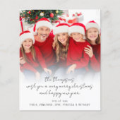 BUDGET Modernes Foto Skript Frohe Weihnachten (Vorderseite)