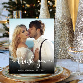 Budget Modernes Foto Skript Hochzeit Vielen Dank F Flyer