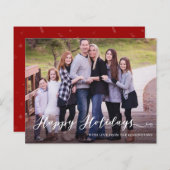 Budget Modernes Happy Holidays Handgeschriebenes F (Vorne/Hinten)