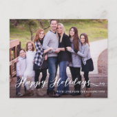 Budget Modernes Happy Holidays Handgeschriebenes F (Vorderseite)