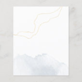 Budget Modernes Icon Hochzeitsprogramm (Rückseite)