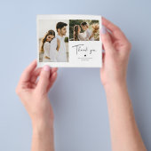 Budget Modernes Minimalistisches Foto Danke Karte (Gruppe)