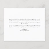 Budget Modernes Minimalistisches Foto Danke Karte (Hinten)