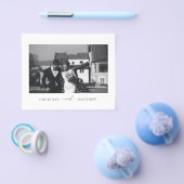 Budget Modernes Minimalistisches Foto Danke Karte (Einzeln)