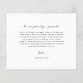 Budget Modernes Minimalistisches Foto Danke Karte (Hinten)