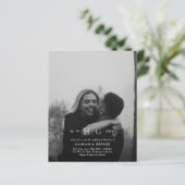 Budget Modernes Monogramm Programm Einladung Hochz (Stehend Vorderseite)