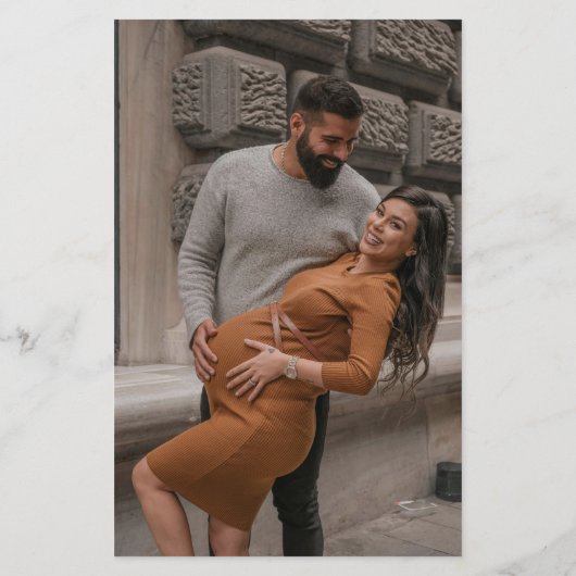 Budget Modernes Niedliches Pfirsichbaby Dusche Fot (Rückseite)