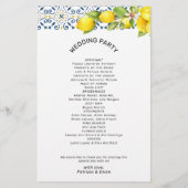 Budget Modernes Programm für Hochzeiten im Mittelm Flyer (Hinten)