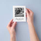 Budget Modernes Save the Date Foto Hochzeit Einlad Flyer (Gruppe)