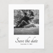 Budget Modernes Save the Date Foto Hochzeit Einlad Flyer (Vorne)