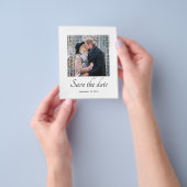 Budget Modernes Save the Date Foto Hochzeit Einlad Flyer (Gruppe)