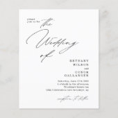 BUDGET Modernes Script Arch Foto QR Code Hochzeit (Vorderseite)