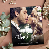 Budget Modernes Script Foto Hochzeit Vielen Dank F Flyer
