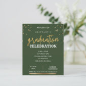 Budget Modernes Script-Sage & Gold-Abschluss laden (Stehend Vorderseite)