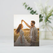 Budget Modernes Script Sunset Foto Hochzeiten Einl (Stehend Vorderseite)
