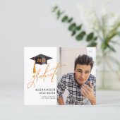 BUDGET Modernes Skript Einfache GRAD-Einladung Fot (Stehend Vorderseite)