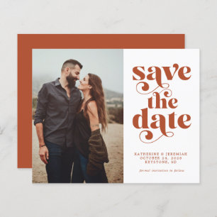 Budget Modernes Typografie-Foto Save the Date