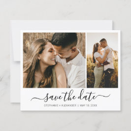 Budget Modernes Typografie-Foto Save the Date