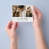 Budget Modernes Typografie-Foto Save the Date Flyer (Gruppe)