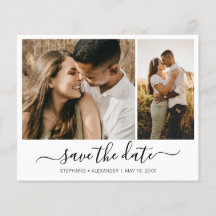 Budget Modernes Typografie-Foto Save the Date