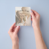 Budget Modernes Typografie-Foto Save the Date Flyer (Gruppe)