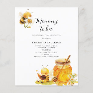 Budget Mommy to be Baby Shower Einladung Flyer