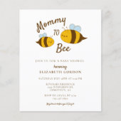 Budget Mommy to Bee Baby Dusche Niedlich Moderne (Vorderseite)