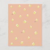 Budget Mommy to Bee Baby Shower Einladung (Rückseite)