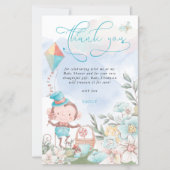 Budget Monkey Boy Baby Dusche Picnic Vielen Dank (Vorderseite)