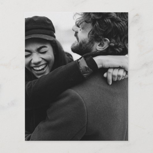 Budget Monogram Blue Foto Hochzeit Einladung (Rückseite)