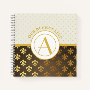 BUDGET Monogram Couples Bucket List halt Notizblock