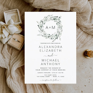 Budget Monogram Emerald Green Greenerity Wedding