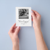 Budget Monogram Wedding Verlobung Foto Einladung Flyer (Gruppe)