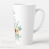 BUDGET Mother Bride Groom Custom Gifts SUNFLOWERS Milchtasse (Rechts)