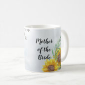 BUDGET Mother Bride Groom Hochzeit Geschenke Sonne Kaffeetasse (VorderseiteRechts)