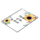 BUDGET Mother Bride Groom Hochzeit Geschenke Sonne Notizblock (Linke Seite)