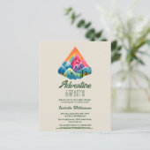 Budget Mountain Adventure erwartet Baby Shower (Stehend Vorderseite)