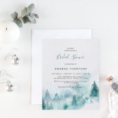 Budget Mountain Greenery Bridal Dusche Einladung