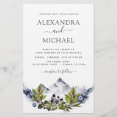 Budget Mountain Rustic Greenerity Wedding (Vorderseite)