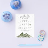 Budget Mountain Save the Date Calendar Flyer (Einzeln)