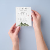 Budget Mountain Save the Date Calendar Flyer (Gruppe)