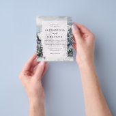 Budget Mountain Watercolor Rustikale Hochzeit Einl Flyer (Gruppe)